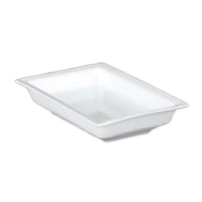 Dover European Metalworks 6-1/4 x 9-1/4" White Porcelain Bowl