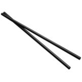 Cello-O-Core 7-3/4" Unwrapped Black Large Straws
