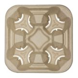 Chinet&reg; Strong Holder&reg; Molded Fiber 4 Cup Carrier