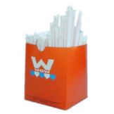 Cell-O-Core 7-3/4" Black Wrapped Straws