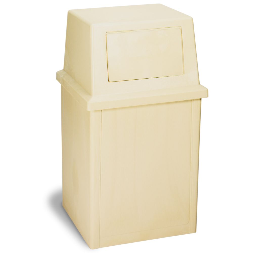 Continental King Kan&reg; Beige Fire Resistant 35 gal Receptacle