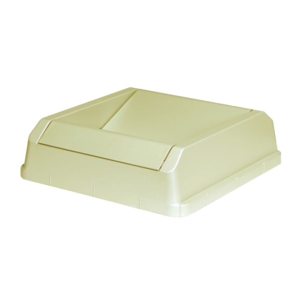 Continental Beige Drop Shot Lid for 25 / 32 gal Swingline Receptacles