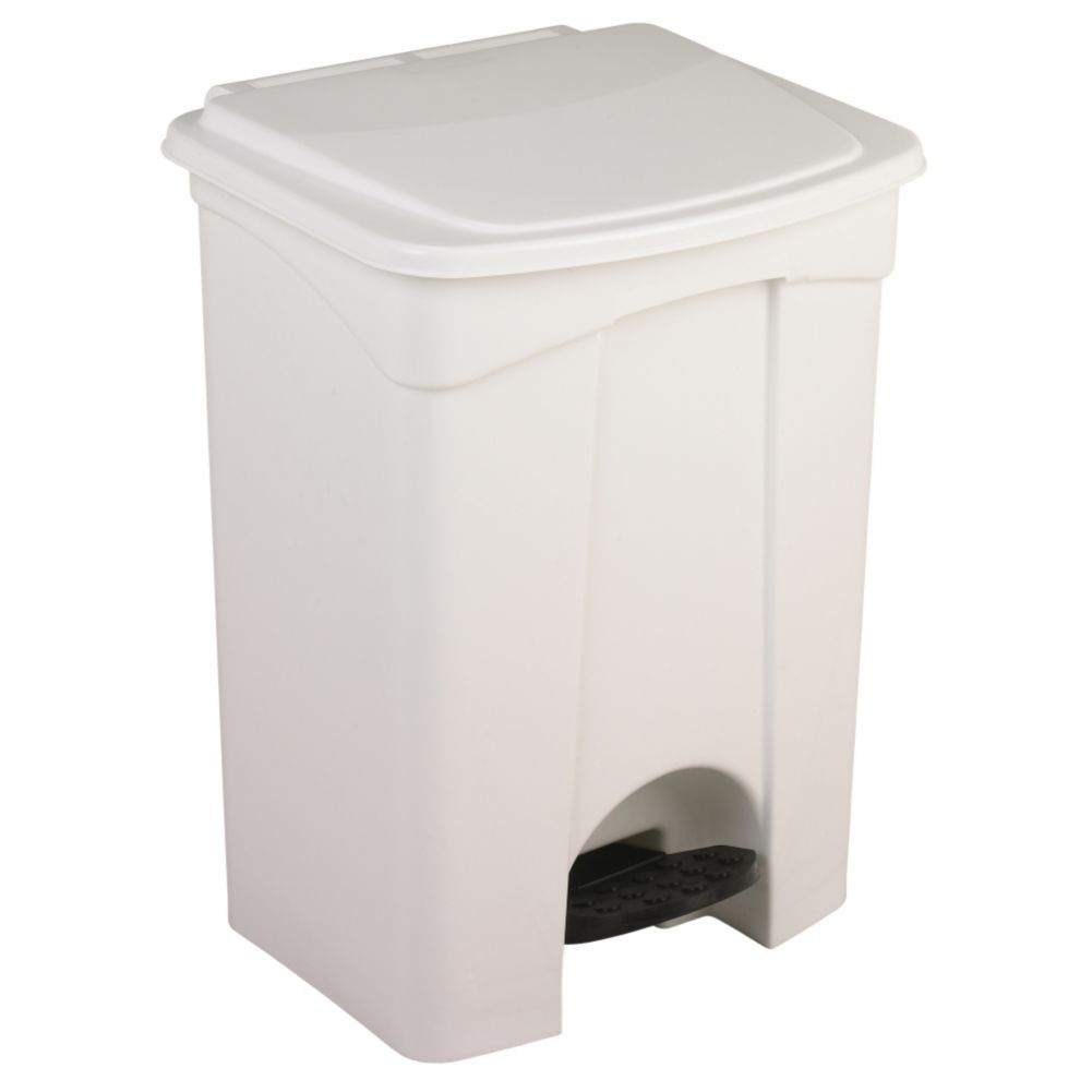 Continental White 18 gal Step-On Receptacle