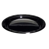Genpak&reg; 10-1/4" Round Black Plastic Plate