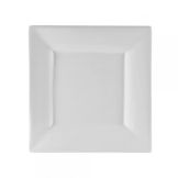 Ten Strawberry Street Whittier White 7-1/4" Square Salad Plate
