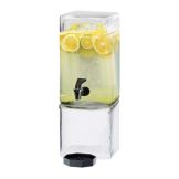 Cal-Mil&reg; Square Glass 1.5 Gallon Beverage Dispenser