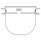 Berkel Stainless Steel 20 Qt Bowl for FMS40 Mixer