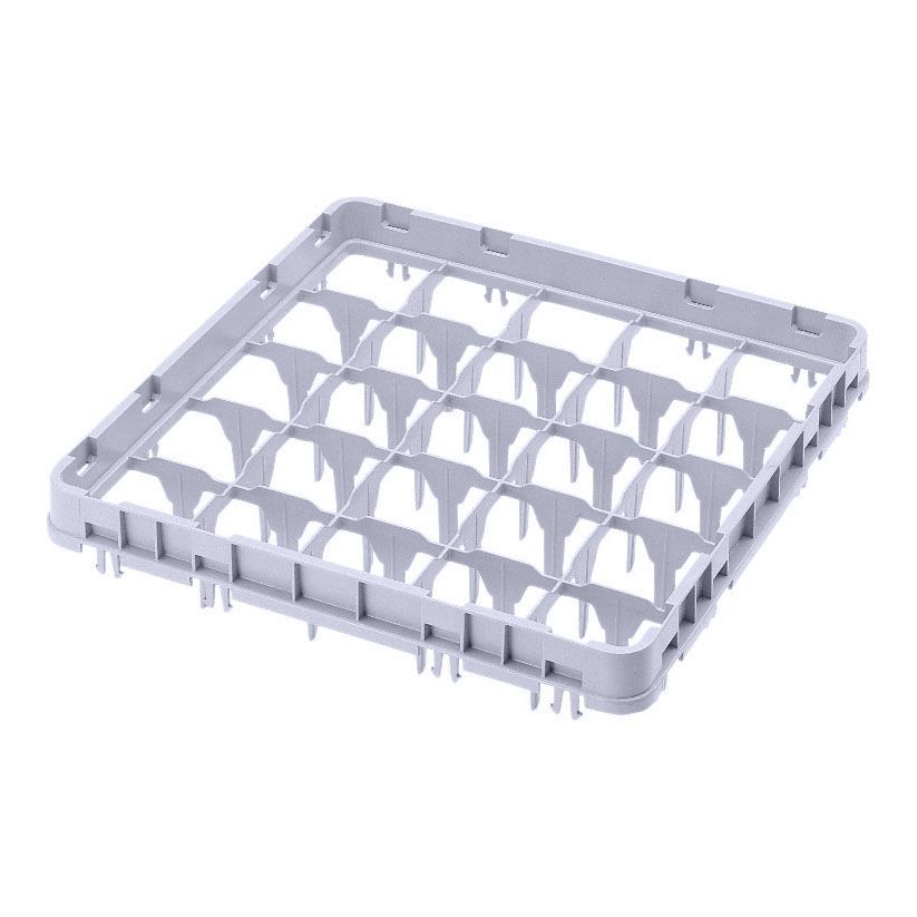 Cambro&reg; Soft Gray 25-Compartment Full-Size Full Drop Extender