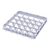 Cambro&reg; Soft Gray 25-Compartment Full-Size Full Drop Extender
