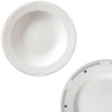 Vertex&reg; China Kentfield Forest Green 24 Oz Soup / Pasta Bowl