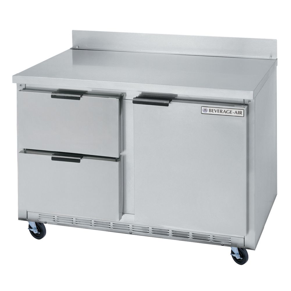 Beverage-Air 48" Stainless Steel 2-Drawer Worktop Refrigerator