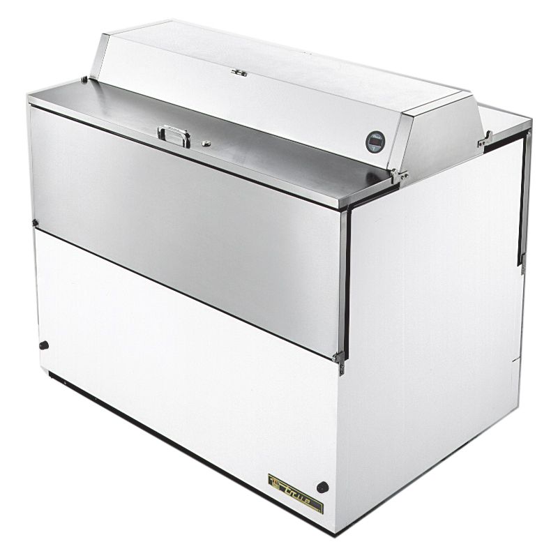 True&reg; Dual Sided S/S and White Vinyl 20.9 Cu Ft Milk Cooler