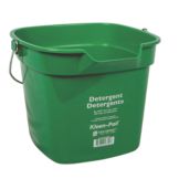 San Jamar&reg; Green 10-Quart Kleen-Pail&reg;