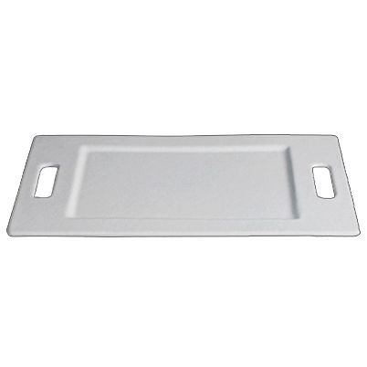 Bugambilia Small Rectangular Tray w/ Handles, White