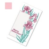 Dinex&reg; Iris Garden Pink Patient Menu for Breakfast, Lunch, Dinner