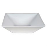 Bugambilia White Small Square Deep Bowl, 7 x 7"