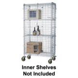 Focus Foodservice Chromate 24 x 36 x 63" Mobile Security Cage Kit