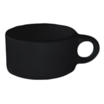 Diversified Ceramics Black 12 oz Latte / Soup Cup