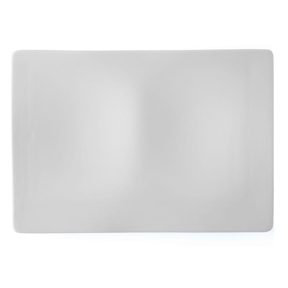 Steelite Montgatina O! Luna White 13-1/2 x 9-1/2" Solar Plate