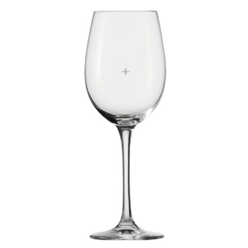 Fortessa Tritan Crystal Classico 13.8 Oz Burgundy Glass w/ Pour Lines