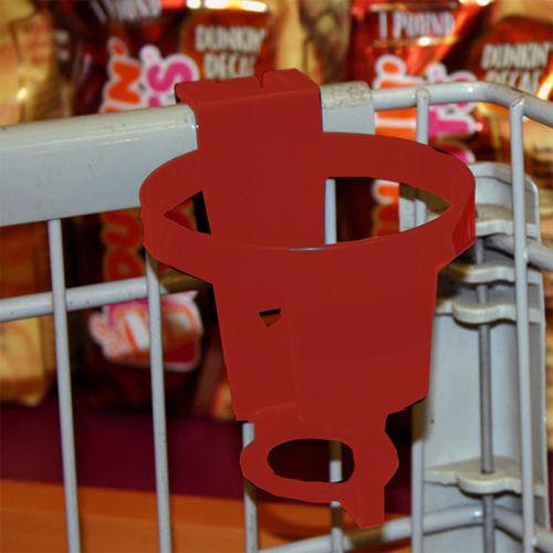 Safe-Strap Clip N Sip Cup Holder for Shopping Cart