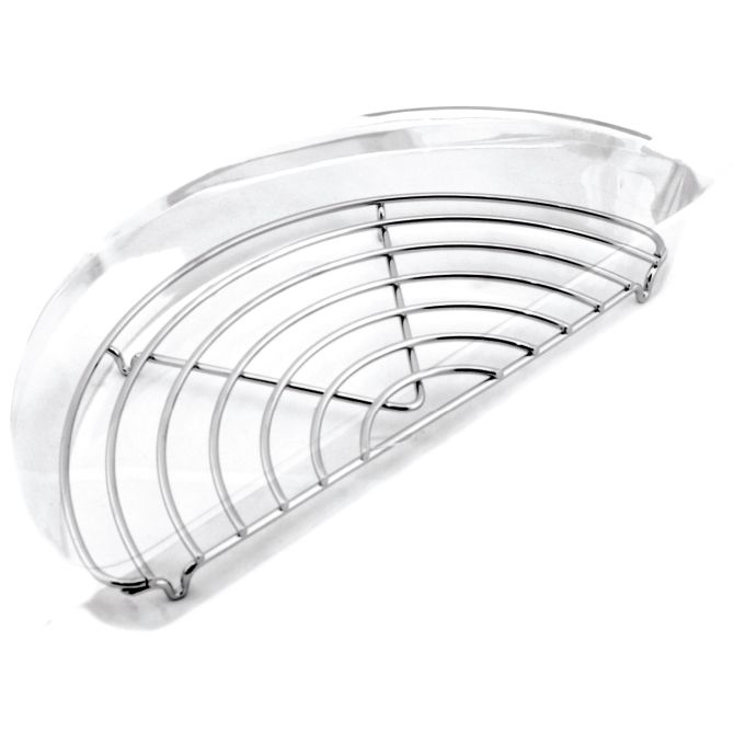 Culinaire&trade; 12-1/2" x 5-7/8" Half Circle S/S Pan Grate