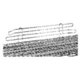 Advance Tabco 4" x 18" Wire Shelving Ledge, SL-18