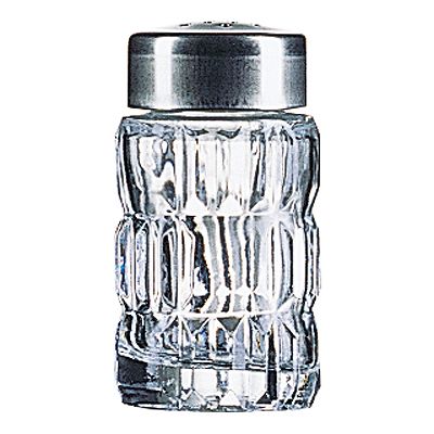 Cardinal Arcoroc Luminarc Glass Salt / Pepper Shaker with Chrome Top