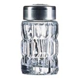 Cardinal Arcoroc Luminarc Glass Salt / Pepper Shaker with Chrome Top