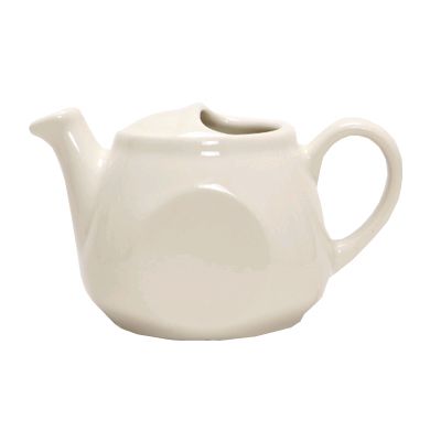 Tuxton&reg; 10 Oz. Eggshell Lidless Teapot