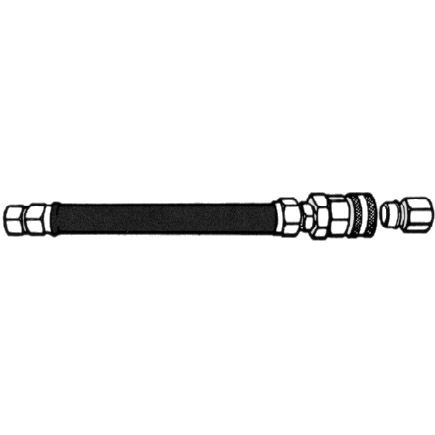 Gas Hose W/Quick Disconnect, 1" x 72"