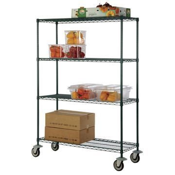 Focus Foodservice Green Epoxy Shelving