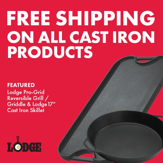 Free Shipping on Cast Iron Products