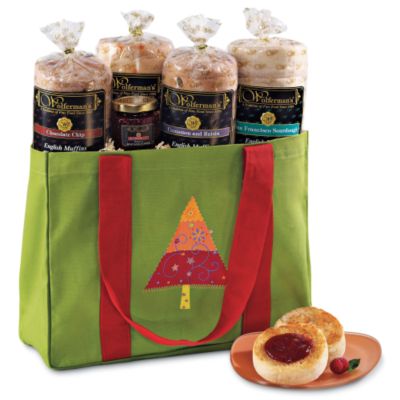 Holiday Delight English Muffin Gift Tote