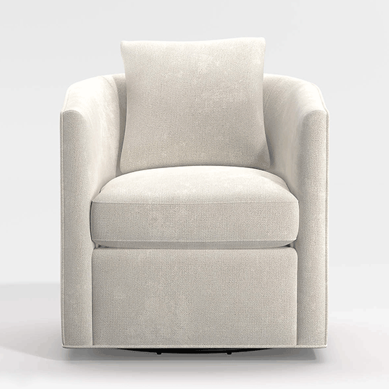 drew small swivel accent chair