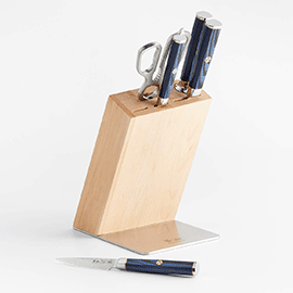 Cangshan® Kita Blue 6-Piece HUA Knife Block Set