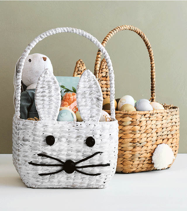 egg-hunt-ready baskets