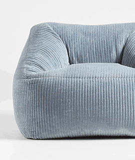 Velvet Corduroy Plush Lounge Chair