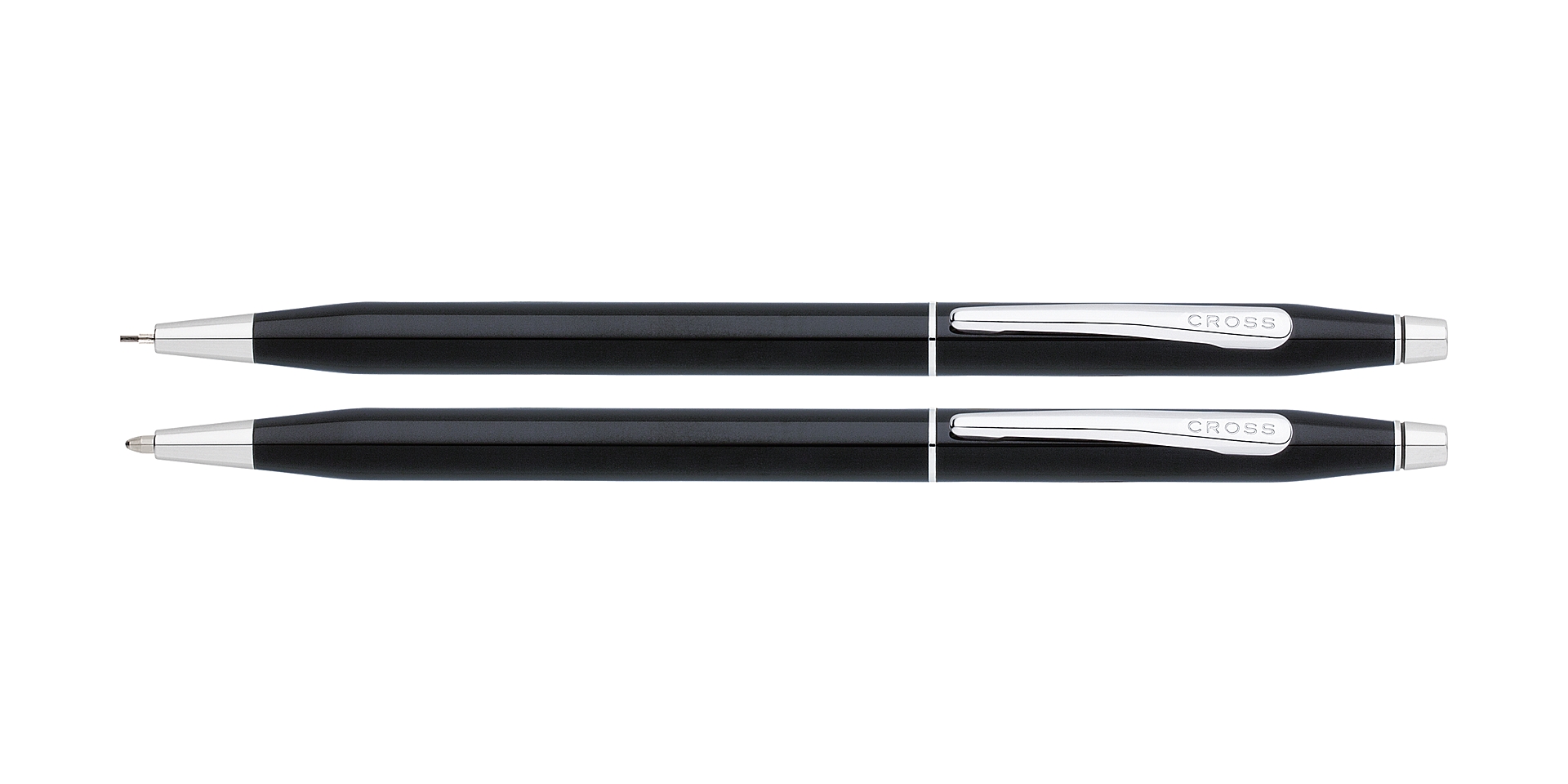 Cross Classic Century Black Lacquer Pen and Pencil Set Picture