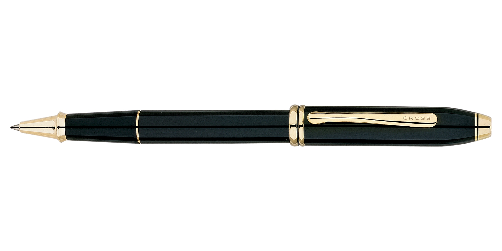 Cross Townsend Black Lacquer Rollerball Pen Picture