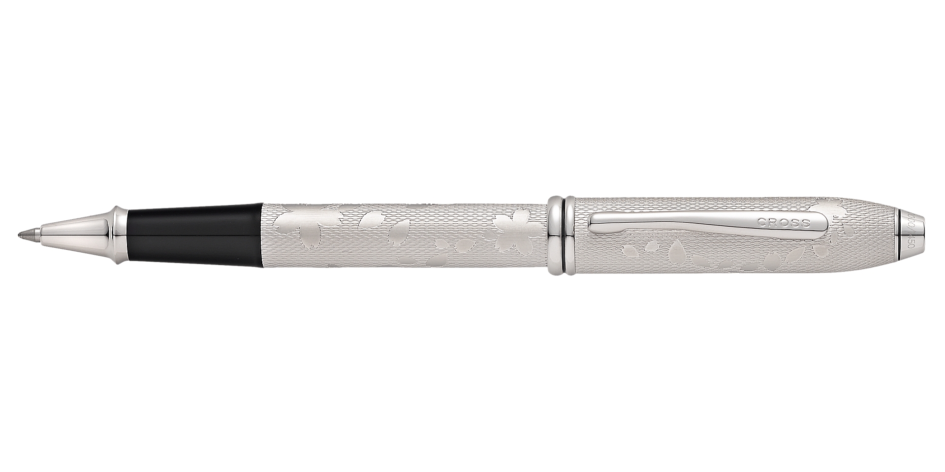 Cross Townsend Cherry Blossom Platinum Plated Rollerball Pen Picture