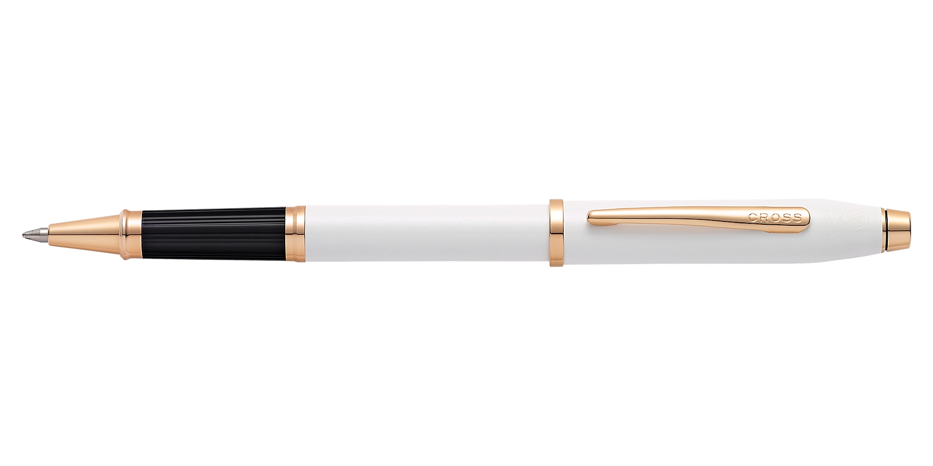 Century II Pearlescent White Lacquer Rollerball Pen