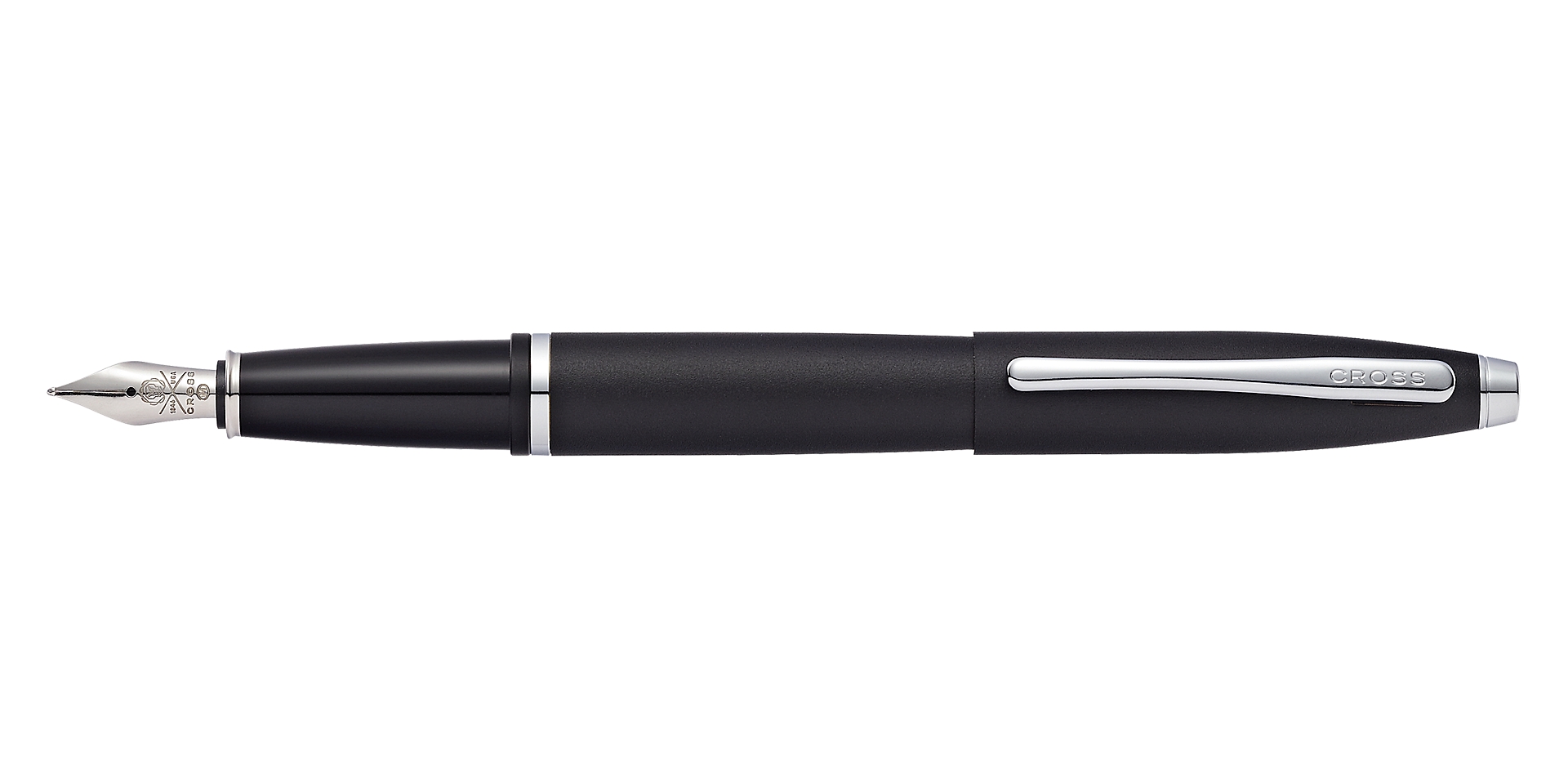  Calais Matte Black Fountain Pen with Stainless Steel Nib
