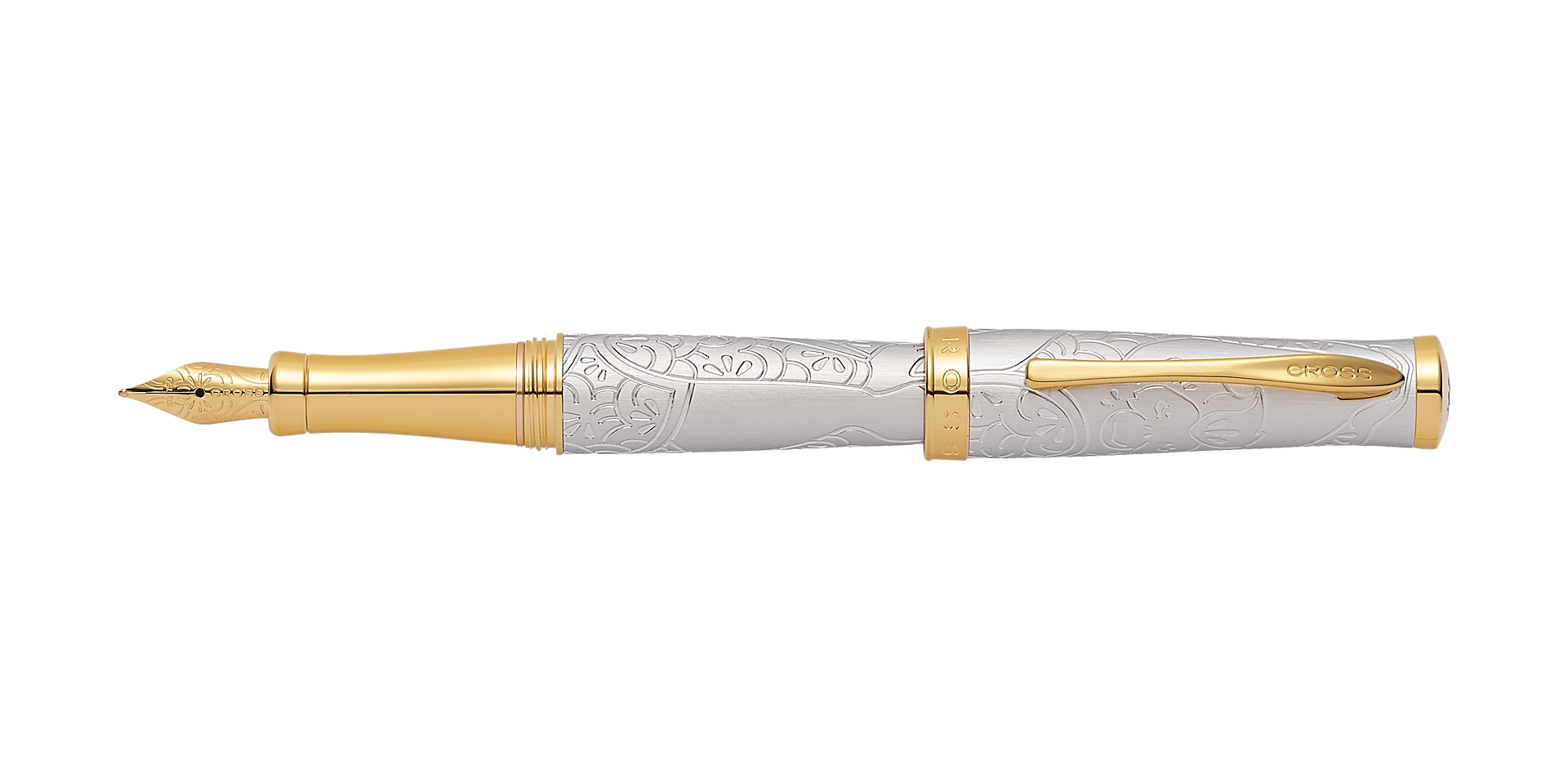 Year of the Monkey Brushed Platinum Plate Fountain Pen