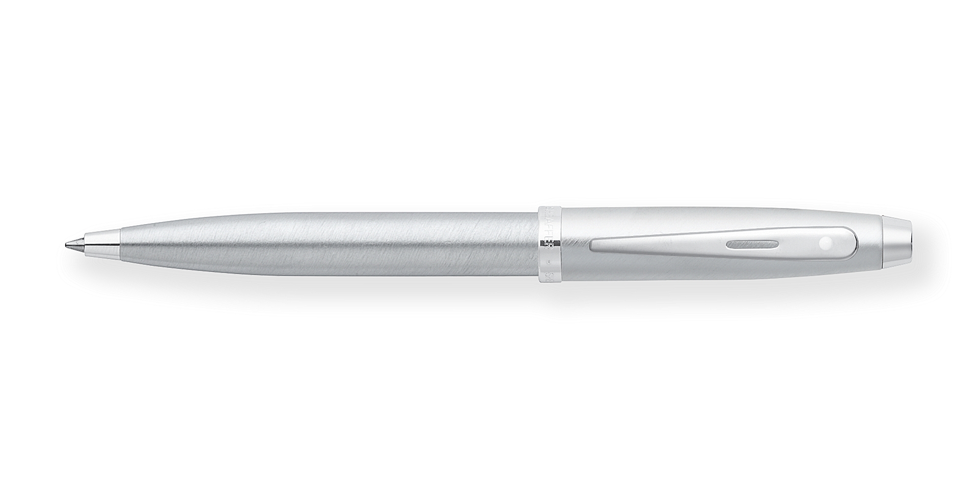  Sheaffer 100 Brushed Chrome Ballpoint Pen