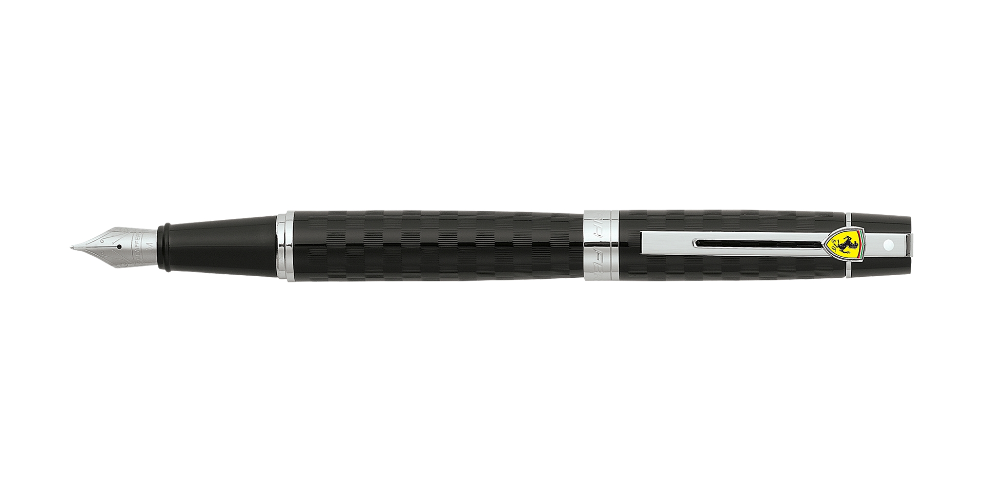 Sheaffer® Ferrari 300 Black Checkered Flag Engraving Fountain Pen