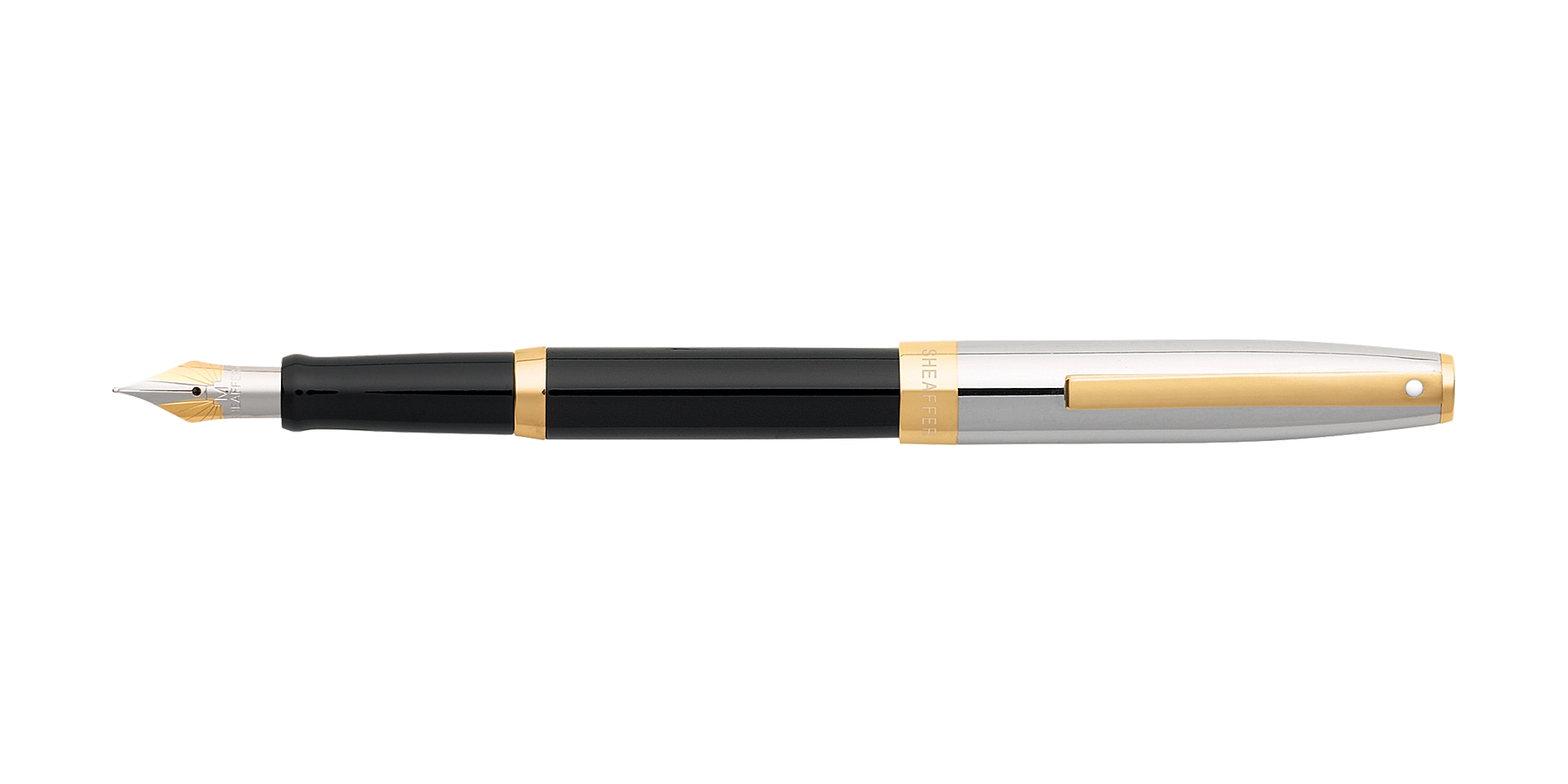Cross Sheaffer® Sagaris® Black Barrel and Chrome Cap Fountain Pen Picture