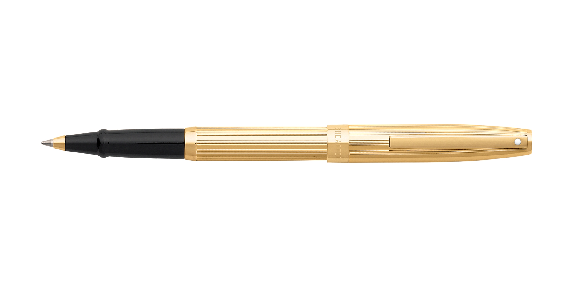 Cross Sheaffer® Sagaris® Fluted Gold Tone Barrel and Cap Rollerball Pen Picture