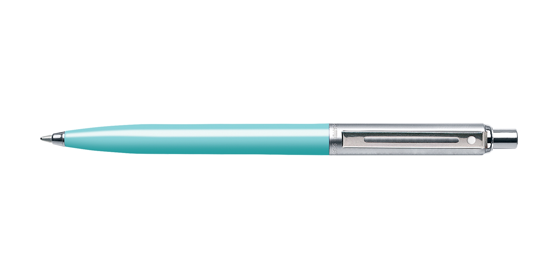  Sheaffer® Sentinel® Turquoise Barrel and Brushed Chrome Cap Ballpoint Pen