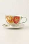 Watercolor Petals Cup & Saucer
